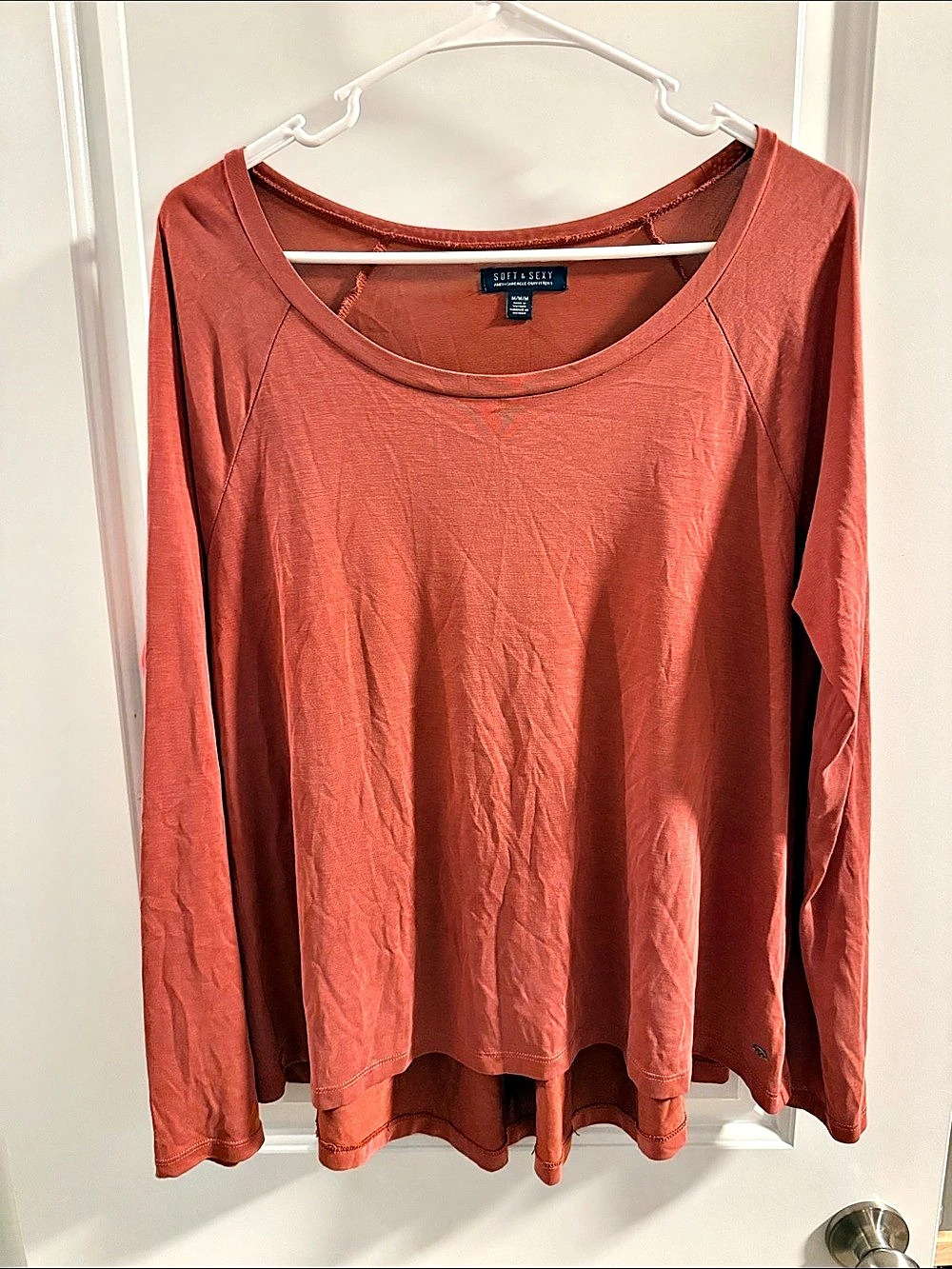 🥳 5 for $25 BUNDLE American Eagle Soft Long Sleeve Tunic in Rust Size M